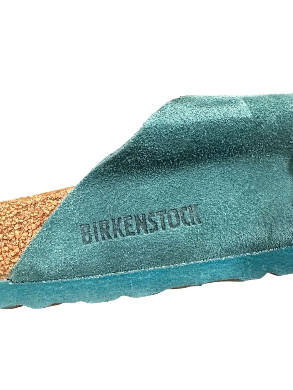 Birkenstock Kyoto Deep Turquoise Slide Sz 41 - Picture 6 of 10